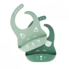 Lot de 2 bavoirs en silicone bib'isy