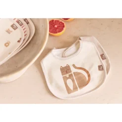 Lot de 5 bavoirs imperméables animal friends