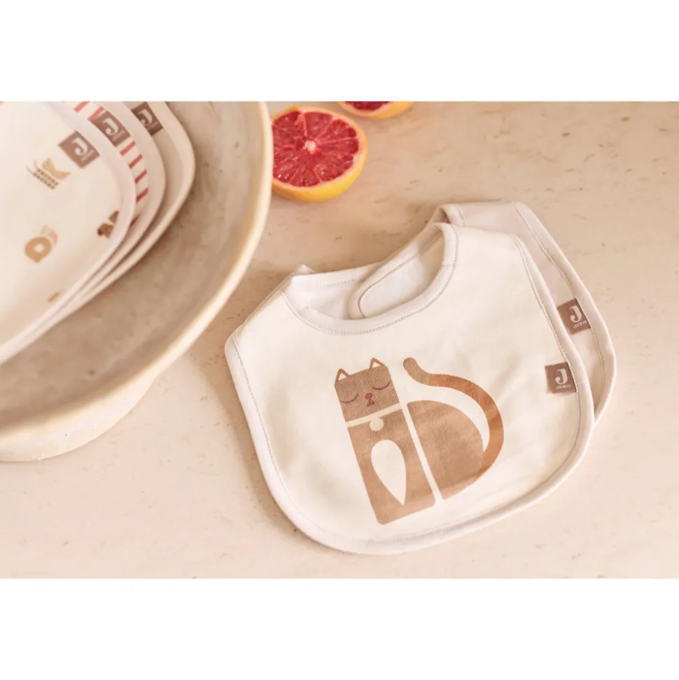 Lot de 5 bavoirs imperméables animal friends