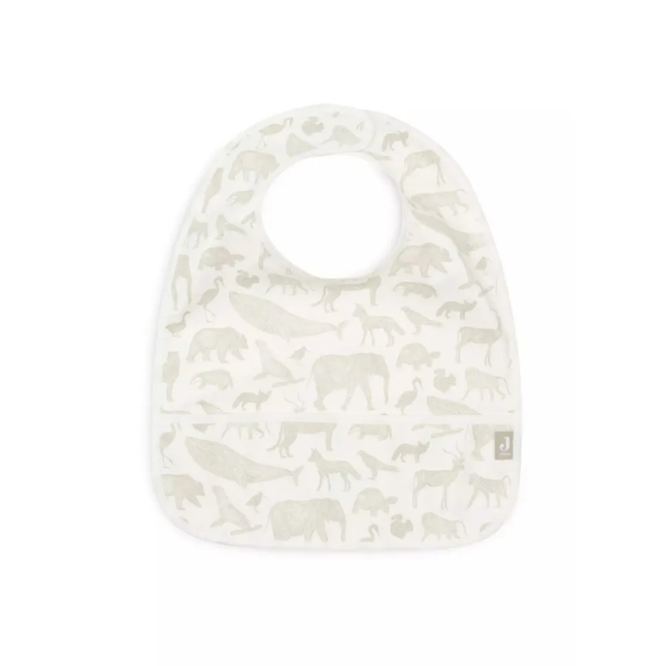 Lot de 2 bavoirs imperméables animaux olive