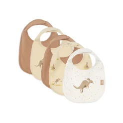 Lot de 5 bavoirs imperméables kangaroots