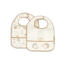 Lot de 2 bavoirs imperméables miffy family farm