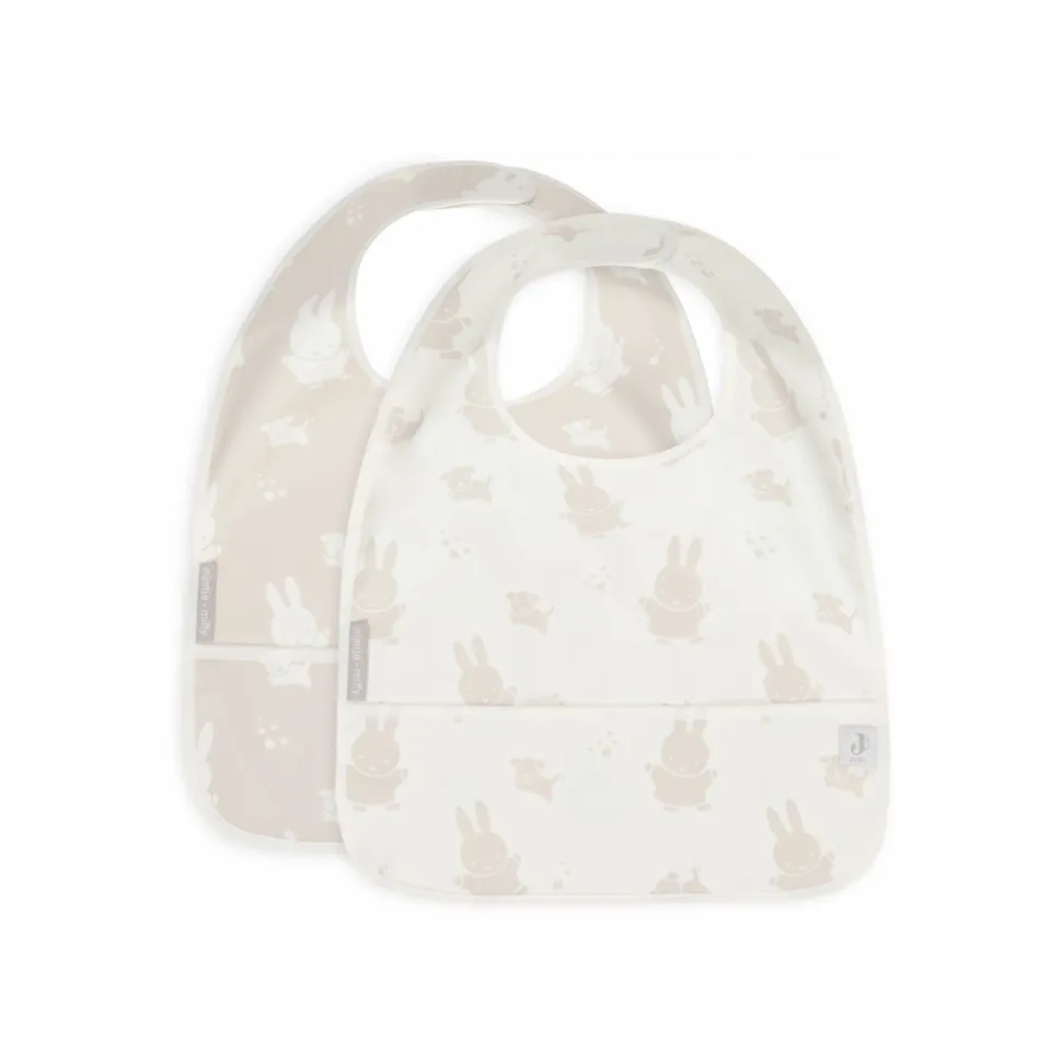 Lot de 2 bavoirs imperméables miffy snuffy nougat