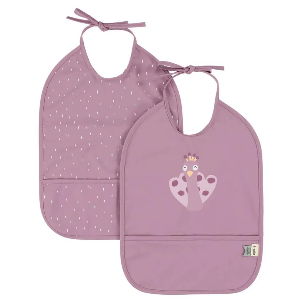 Lot de 2 bavoirs imperméables mrs. peacock