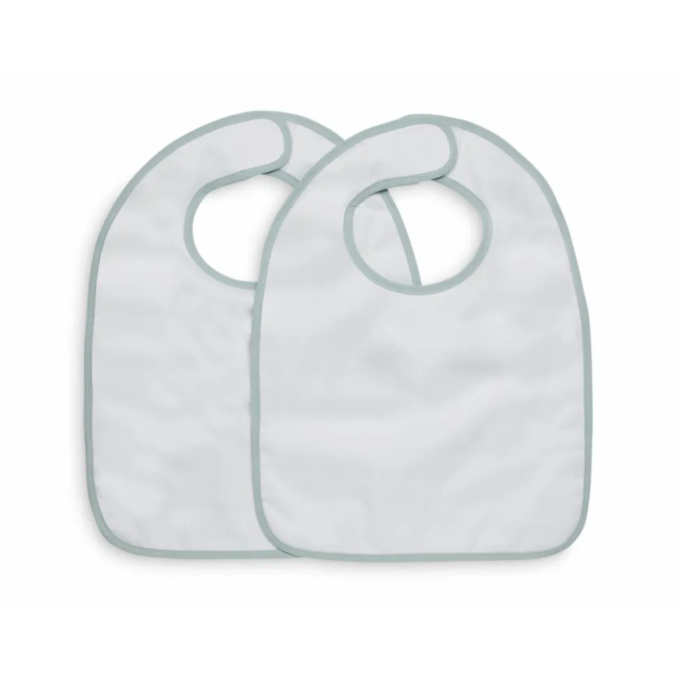 Lot de 2 bavoirs imperméables snake soft green