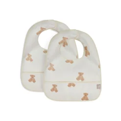 Lot de 2 bavoirs imperméables teddy bear