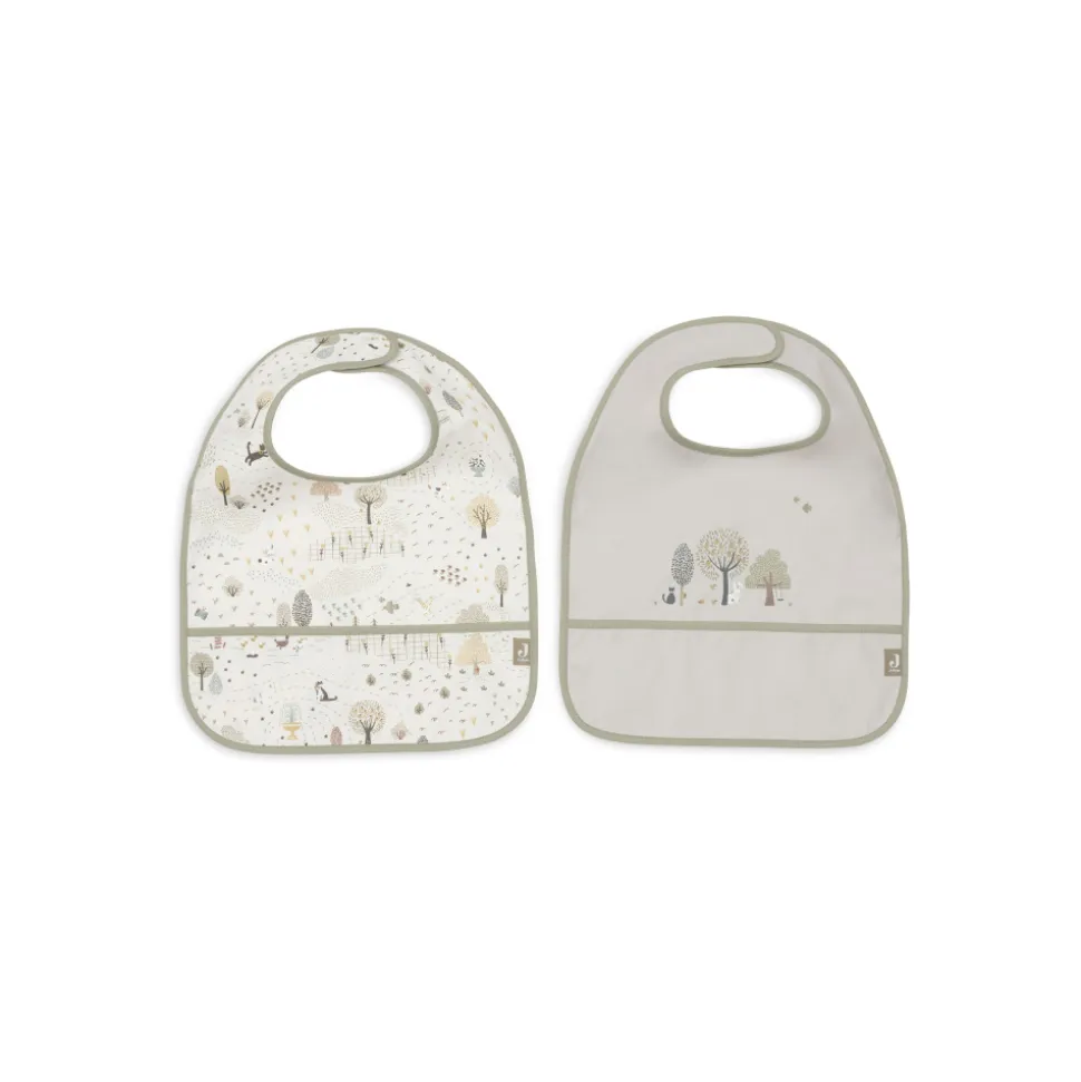 Lot de 2 bavoirs imperméables tiny park