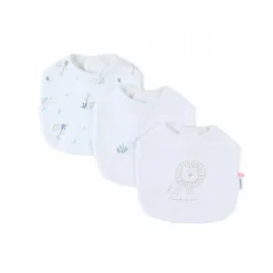 Lot de 3 bavoirs jersey savane - mix and match