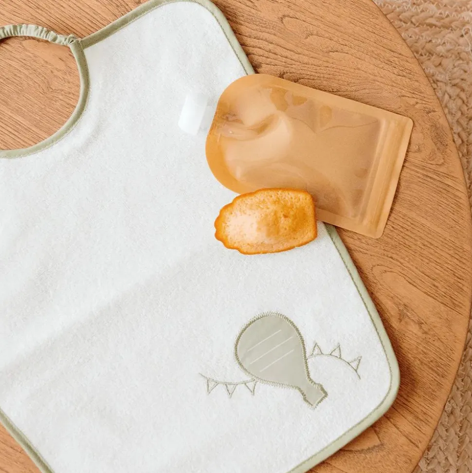 Lot de 2 bavoirs maternelle montgolfière + nuage
