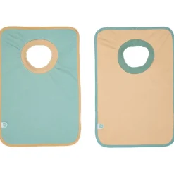 Lot de 2 bavoirs maternelle unis