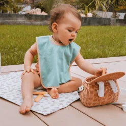 Lot de 2 bavoirs maternelle unis