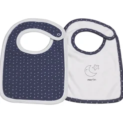 Lot de 2 bavoirs merlin