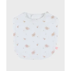 Lot de 3 bavoirs, mousseline de coton bio et éponge