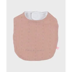 Lot de 3 bavoirs, mousseline de coton bio et éponge