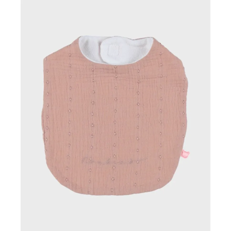 Lot de 3 bavoirs, mousseline de coton bio et éponge