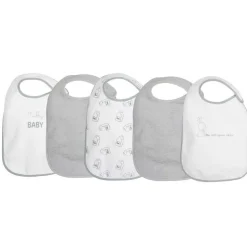 Lot de 5 bavoirs naissance
