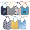 Lot de 7 bavoirs naissance - bleu