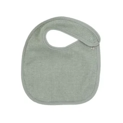 Lot de 6 bavoirs naissance nid d'abeille unis sauge