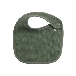 Lot de 6 bavoirs naissance nid d'abeille unis sauge
