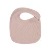 Lot de 6 bavoirs naissance nid d'abeille unis rose