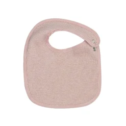 Lot de 6 bavoirs naissance nid d'abeille unis rose