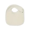Lot de 6 bavoirs naissance nid d'abeille unis beige & choco