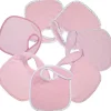 Lot de 7 bavoirs naissance - rose