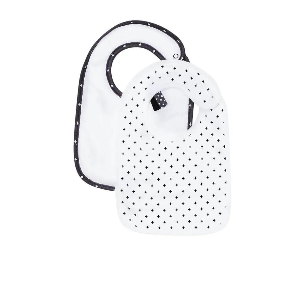 Lot de 2 bavoirs panda chao chao