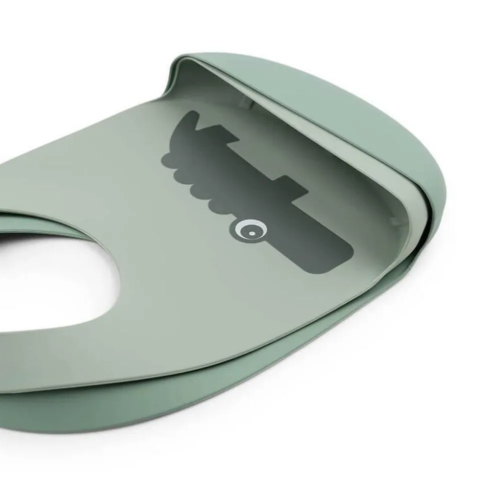 Lot de 2 bavoirs récupérateurs croco vert