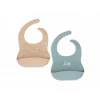 Lot de 2 bavoirs silicone on the go