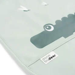 Lot de 2 bavoirs velcro croco vert
