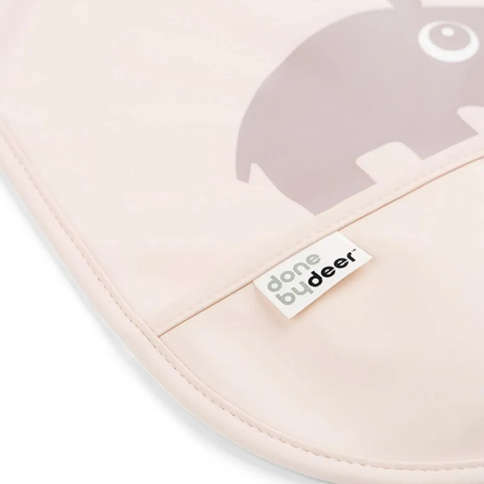 Lot de 2 bavoirs velcro ozzo rose