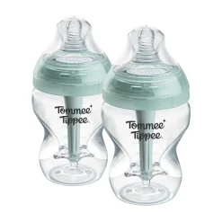 Lot de 2 biberons anti-colique avancé transparent 260 ml