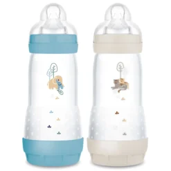 Lot de 2 biberons anti-colique 320 ml océan et nature