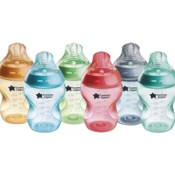 Lot de 6 biberons closer to nature 260ml multicolore