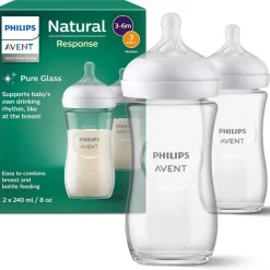 Lot de 2 biberons natural response 240 ml