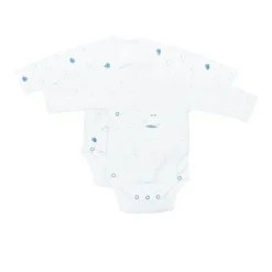 Lot de 2 bodies blanc et bleu 1 mois blue baleine