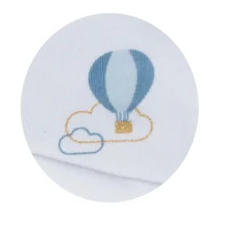 Lot de 2 bodies blanc et bleu naissance lazare