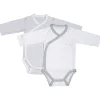 Lot de 2 bodies blanc et gris 1 mois céleste