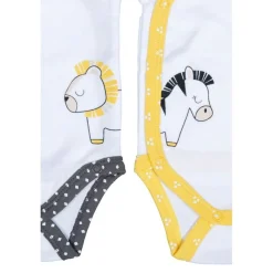 Lot de 2 bodies blanc naissance pluche et pompon