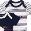 Lot de 3 bodies manches courtes 6 mois baby sailor