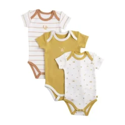 Lot de 3 bodies 6 mois manches courtes sunlight