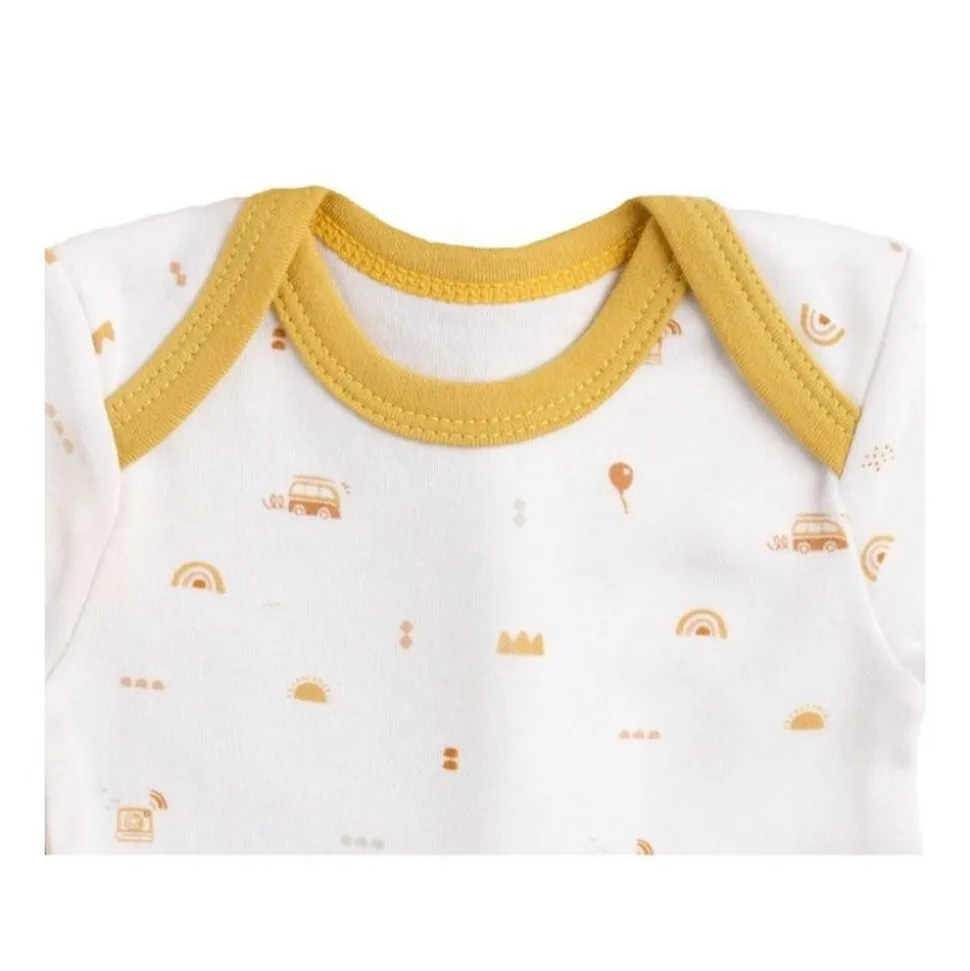 Lot de 3 bodies 6 mois manches courtes sunlight
