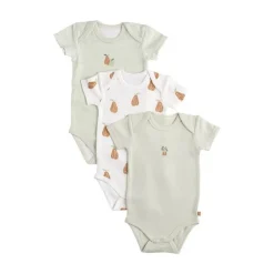 Lot de 3 bodies 6 mois manches courtes botanica