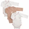 Lot de 3 bodies naissance petit coeur