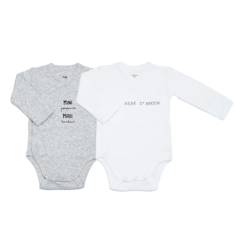 Lot de 2 body mini maxi 3 mois