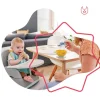 Lot de 3 bols antidérapants pastel