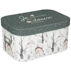 Lot de 3 boîtes de rangement forêt