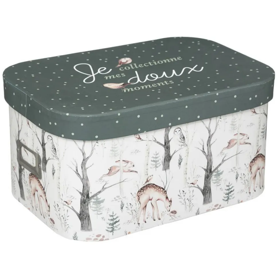 Lot de 3 boîtes de rangement forêt