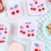 Lot de 4 boîtes à goûter cerises